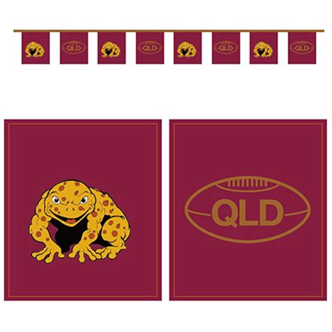 Great to hear premier newman on the game plan tonight declare the qld flag will fly over the syd harbour bridge. QLD Flag Pennant Banner : Balloon Agencies