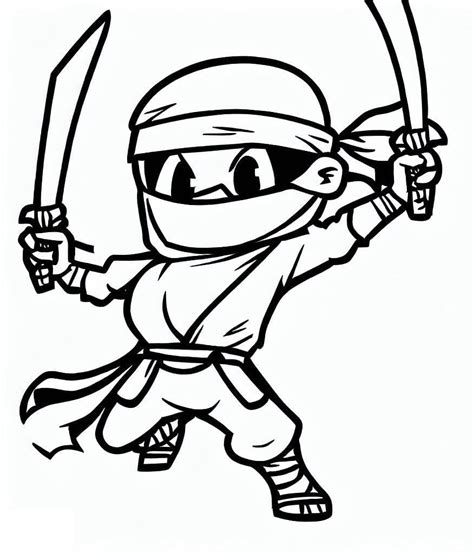 Coloriage Ninja Gratuit Pour Les Enfants Télécharger Et Imprimer