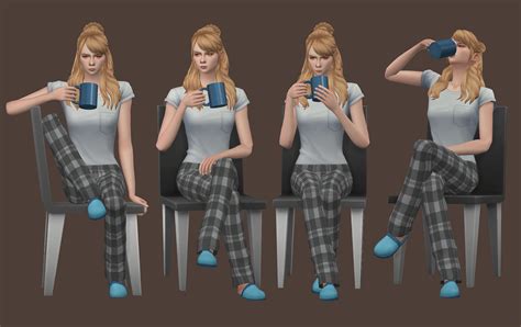 Pose Pack “i Need More Coffee” By Lilit Poses Friends Poses Sims 4