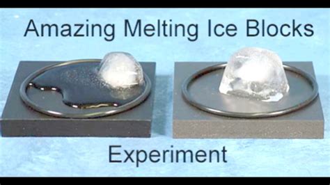 Melting Ice Blocks Experiment Ice Cubes Melting Experiment Youtube