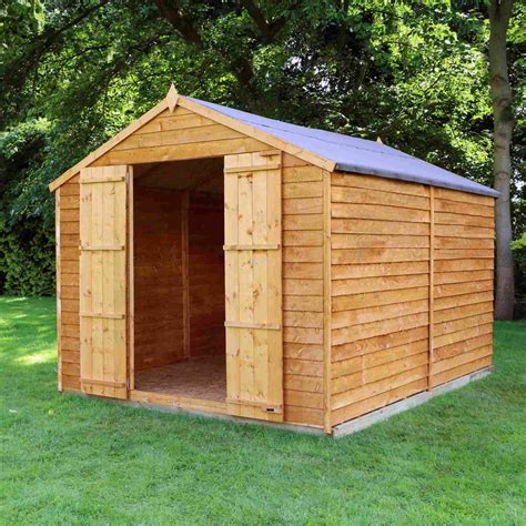 Mercia Overlap Apex Windowless Shed 12x8 Garden Street