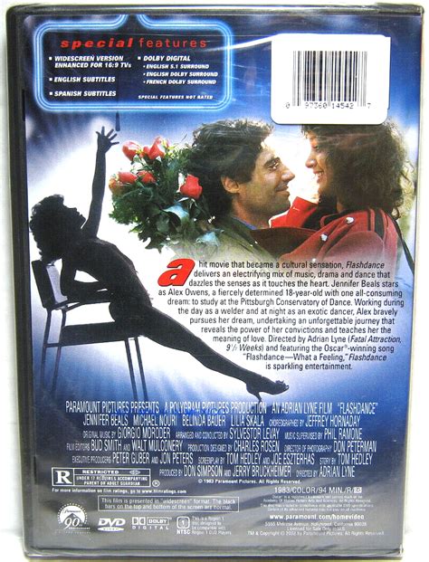 Flashdance Dvd Widescreen Collection Jennifer Beals Paramount New Ebay