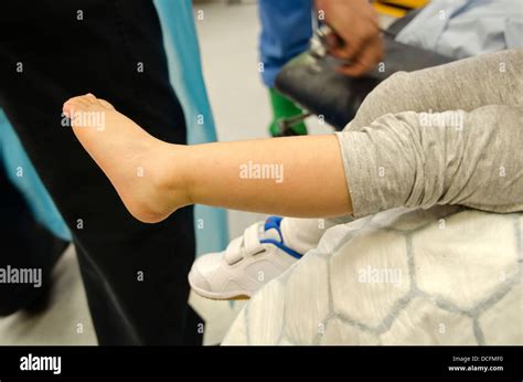 Child Broken Leg Plaster Hi Res Stock Photography And Images Alamy