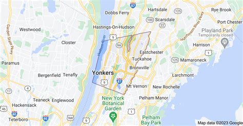 Map Of Yonkers City Political Blank Geography And Road Map