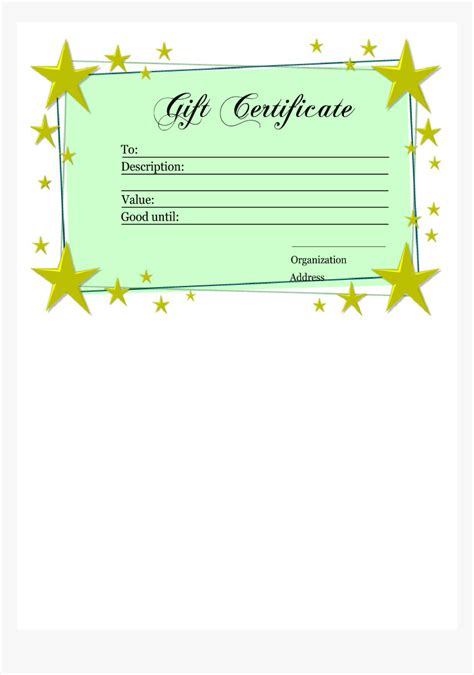 Homemade T Certificate Template