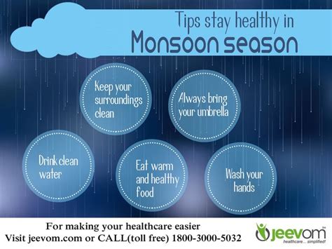 tips stay healthy in monsoon season 1 always bring your umbrella 2 wash your hands 3 eat
