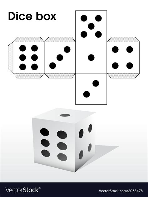 Dice Printable Template Use This Printable Pattern With Die Faces To