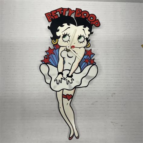 Rare Vintage Betty Boop Marilyn Monroe Pendulum Wall Clock Legs Swing