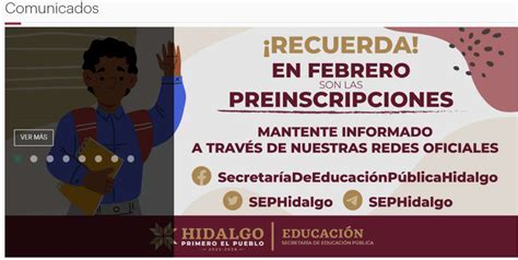 Preinscripciones Hidalgo 2023 Cuándo Son Las Fechas Para Educación Básica