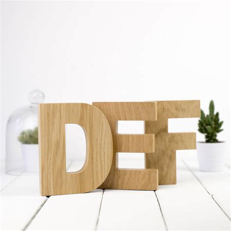 Oak Wooden Letter By All Things Brighton Beautiful