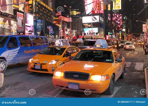 New York City Times Square By Night Editorial Photography Image Of America Tkts 288206717