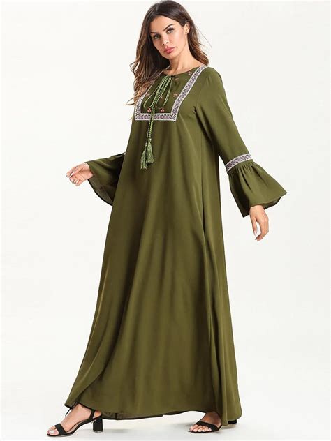 Vestidos árabes Elegantes Abaya De Caftán Dubai Vestido Caftán Islámico Mujeres Ramadan Elbise