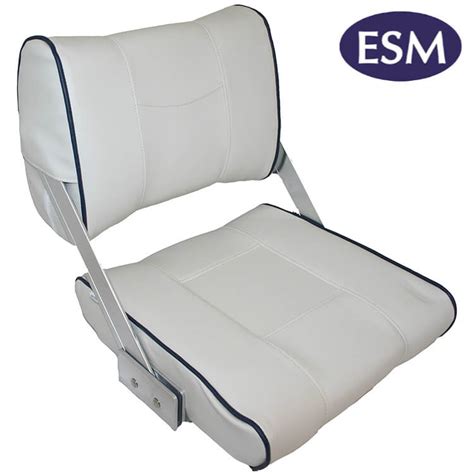 Esm Flip Back Deluxe Padded Boat Seat