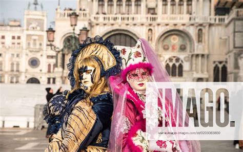 Venice Carnival San Marco Square During Masks Of Venice Carnival 2023 News In Venice Italy