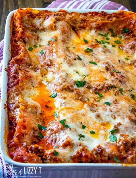 This Easy No Boil Lasagna Recipe Uses Two Meats And Three Cheeses For Amazing Flavor Your