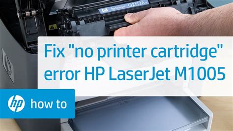 Would you please find one for me? No Printer Cartridge Error Displays on the Printer Control Panel - HP LaserJet | HP LaserJet ...