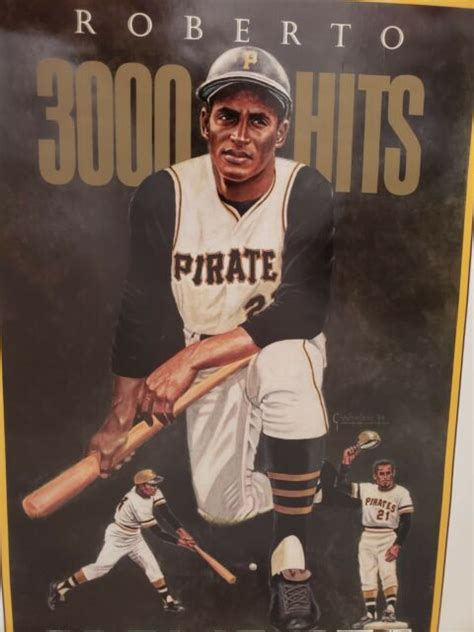 Pittsburgh Pirates Roberto Clemente 3000 Hits The Great One Vintage