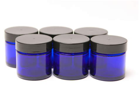 1 Oz Cobalt Blue Jars 6 Aromatherapy Natures Way Llc