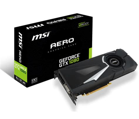 Msi Geforce Gtx 1080 Aero 8gb Gddr5x Karty Graficzne Nvidia Sklep