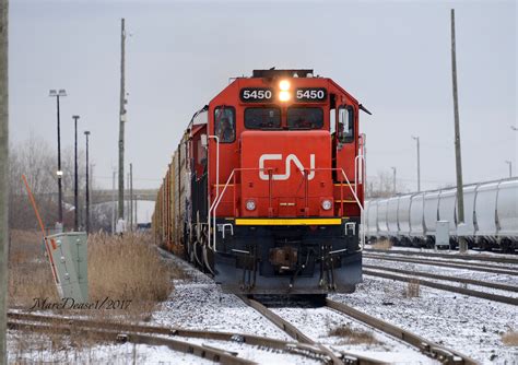 Railpicturesca Marc Dease Photo Cn 5450 Leads Train 397 Through