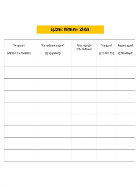 I do not want surgery, unless it is absolutely necessary to control pain. FREE 16+ Maintenance Schedule Examples & Samples in Google ...