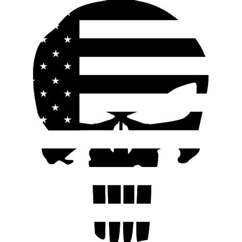 The Punisher Skull American Flag Decal Passion Stickers