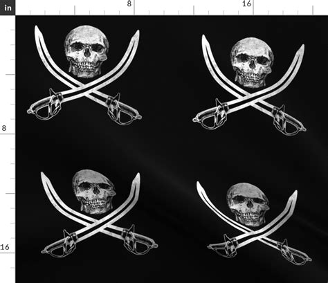 Jolly Roger Pirate Flag ~ Blackmail And Spoonflower