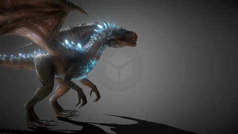 icy dragon - Download Free 3D model by None ...