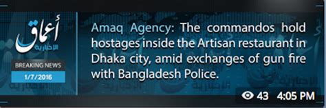 Amaq Dhaka Attack Fdds Long War Journal