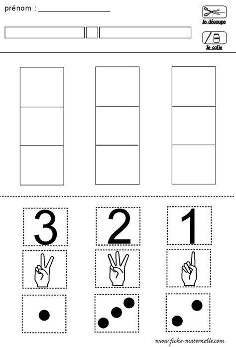 Chiffre Constellation Doigts Mathématiques à Lécole Maternelle