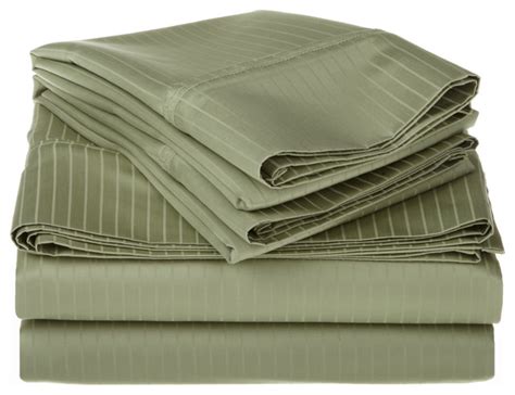 thread count egyptian cotton cal king sage stripe