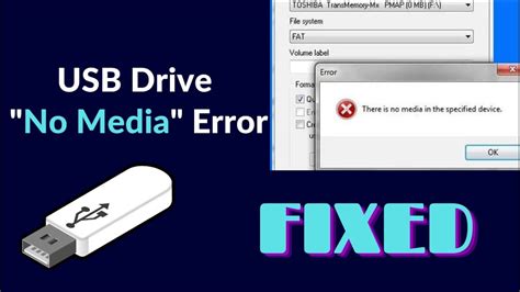 Fix Usb No Media Error Or Pendrive 0 Bytes No Media Tutorial Guide