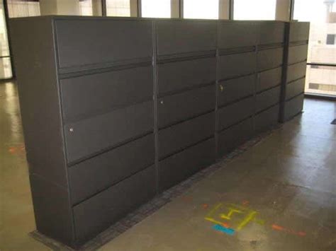 Think up not out when you need to store a lot of files and paperwork. 42" 5 Drawer Lateral File Cabinet Steelcase 900 Series