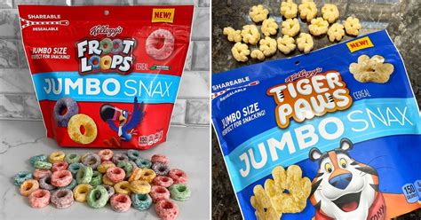 Kelloggs Cereal Jumbo Snax Include Giant Froot Loops Popsugar Food