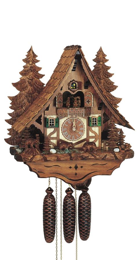 Buy German Cuckoo Clock 8 Day Movement Chalet Style 18 Inch Authentic