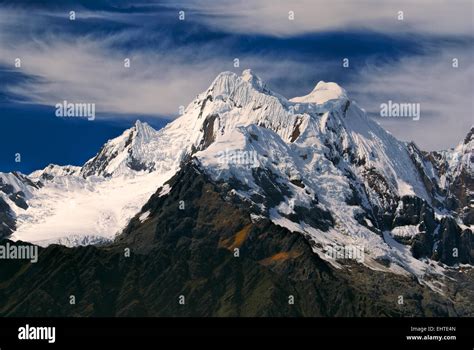 Majestic Alpamayo One Of Highest Mountain Peaks In Peruvian Andes