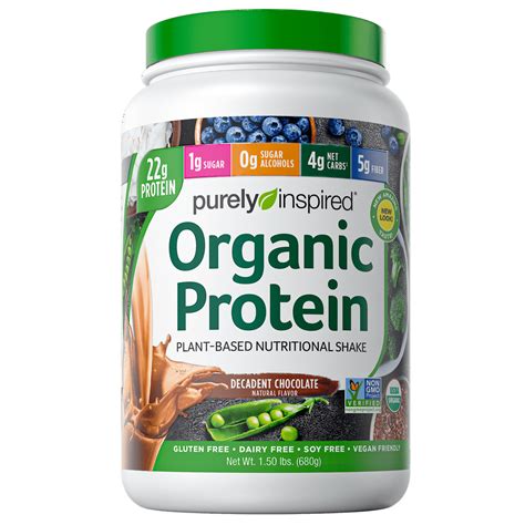 Purely Inspired Organic Plant Protein Powder Decadent Chocolate 22g