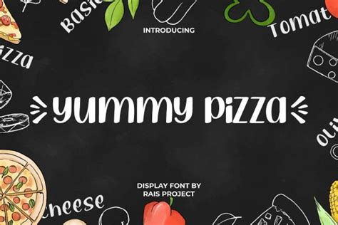Yummy Pizza Font By Rais Project Studio