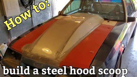 How To Make A Steel Hood Scoop Youtube