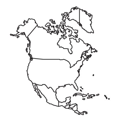 Mapa De América Del Norte Norteamérica Político Físico Para