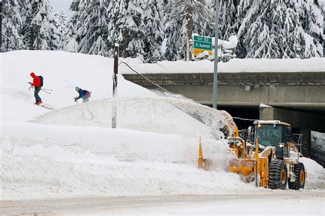 Snoqualmie Pass Sees The Most Snowfall Its Had In 20 Years