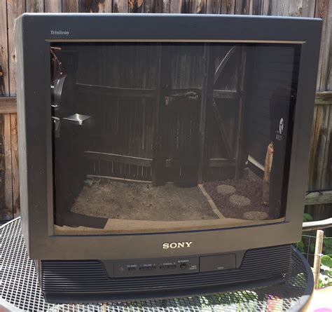 Vintage Sony Kv Tr Trinitron Color Tv Crt Working Retro