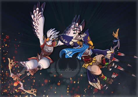 Teba And Revali By Puppercase On Deviantart