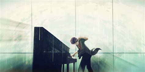 Download Music Anime Grand Piano Wallpaper