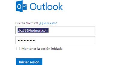 Correo electrónico actual, si lo tienes. Como iniciar sesion en Outlook con Hotmail | Abrir Correo ...