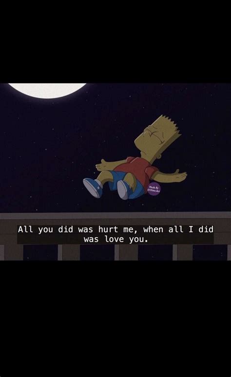 Sad Aesthetic Quote Sad Quote Bart Simpson 1080x1765 Wallpaper