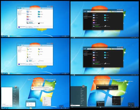 Windows 7 Aero Dark And Light Theme For Windows 10 Cleodesktop