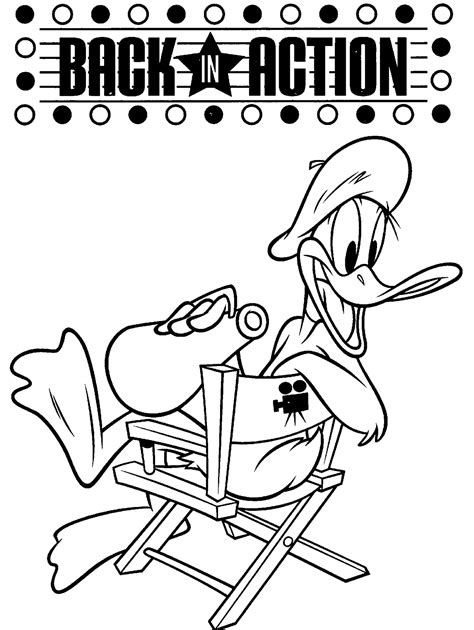 Daffy Duck Coloring Page Looney Tunes Spot Coloring Pages