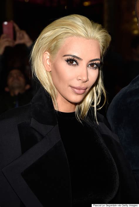 how to go platinum blonde according to kim kardashian s colorist huffpost