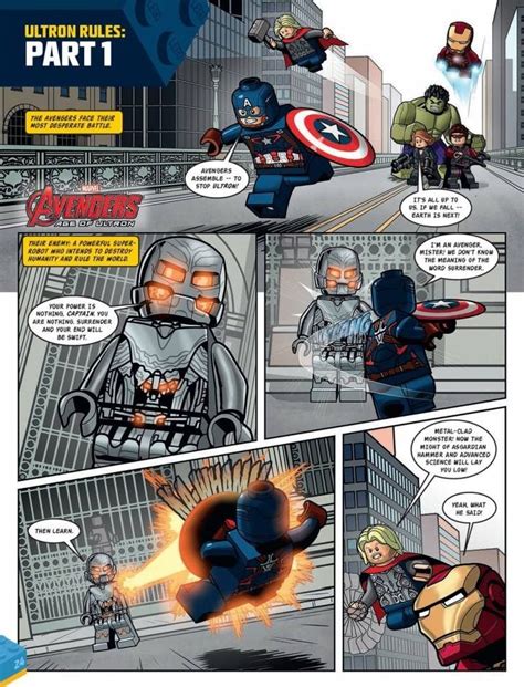 Update Avengers Age Of Ultron Gets A Lego Comic Book